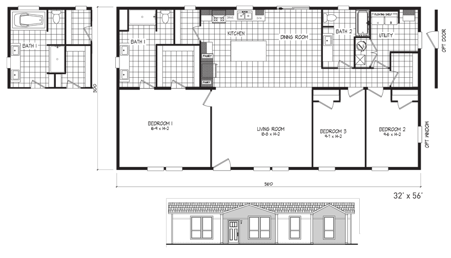The Harmony Series floor plan layout